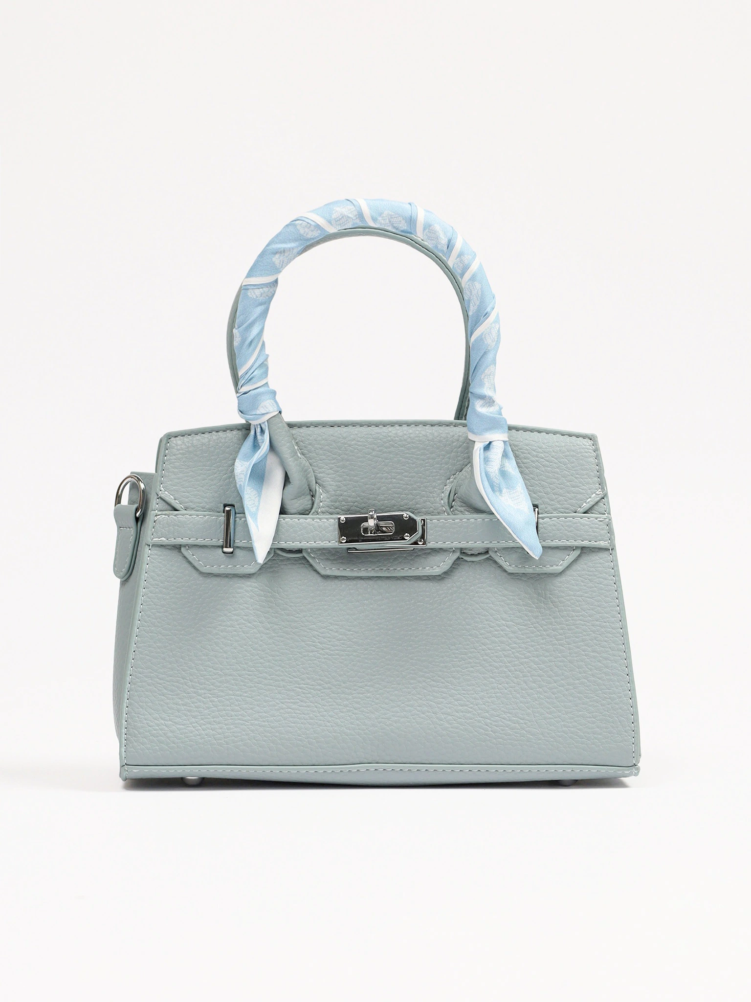 Сумка-тоут  с декоративным платком в ассортименте